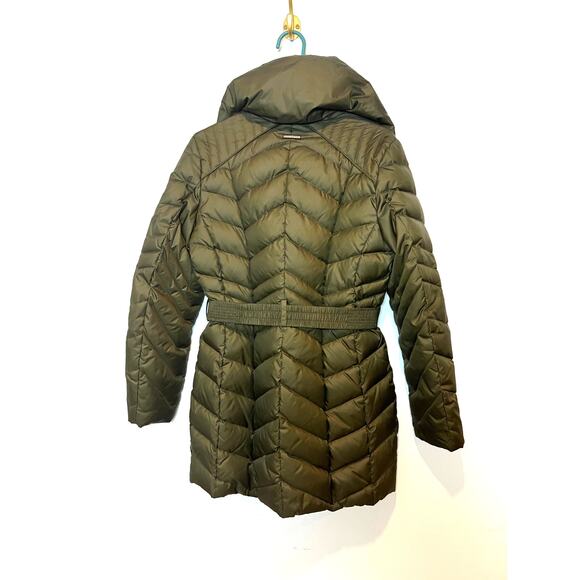 Marc New York Puffer Jacket Quilted Warm Womans Size M Dark Green - Picture 2 of 6